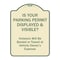 Signmission Designer Series-Is Your Parking Permit Displayed & Visible, 24" x 18", TG-1824-9969 A-DES-TG-1824-9969 - alternate 1